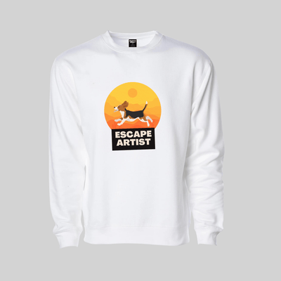 Superr Pets Sweatshirt Sweatshirt / White / S Escape Artist | Sweatshirt