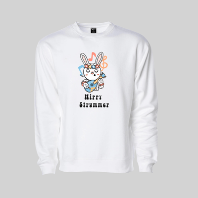 Superr Pets Sweatshirt Sweatshirt / White / XL Hippy Strummer | Sweatshirt