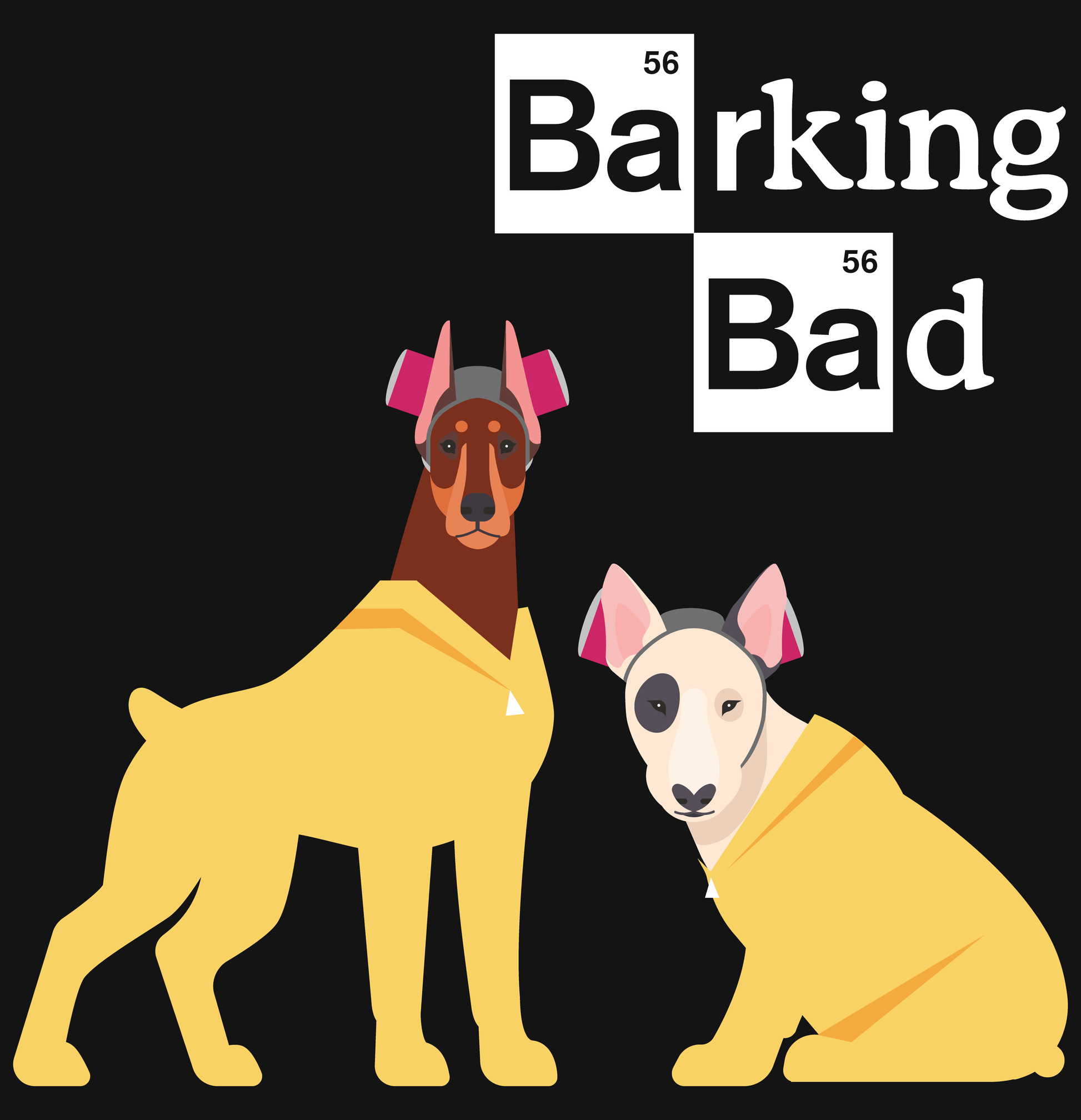 Superr Pets T-Shirt Dress Barking Bad | T-Shirt Dress