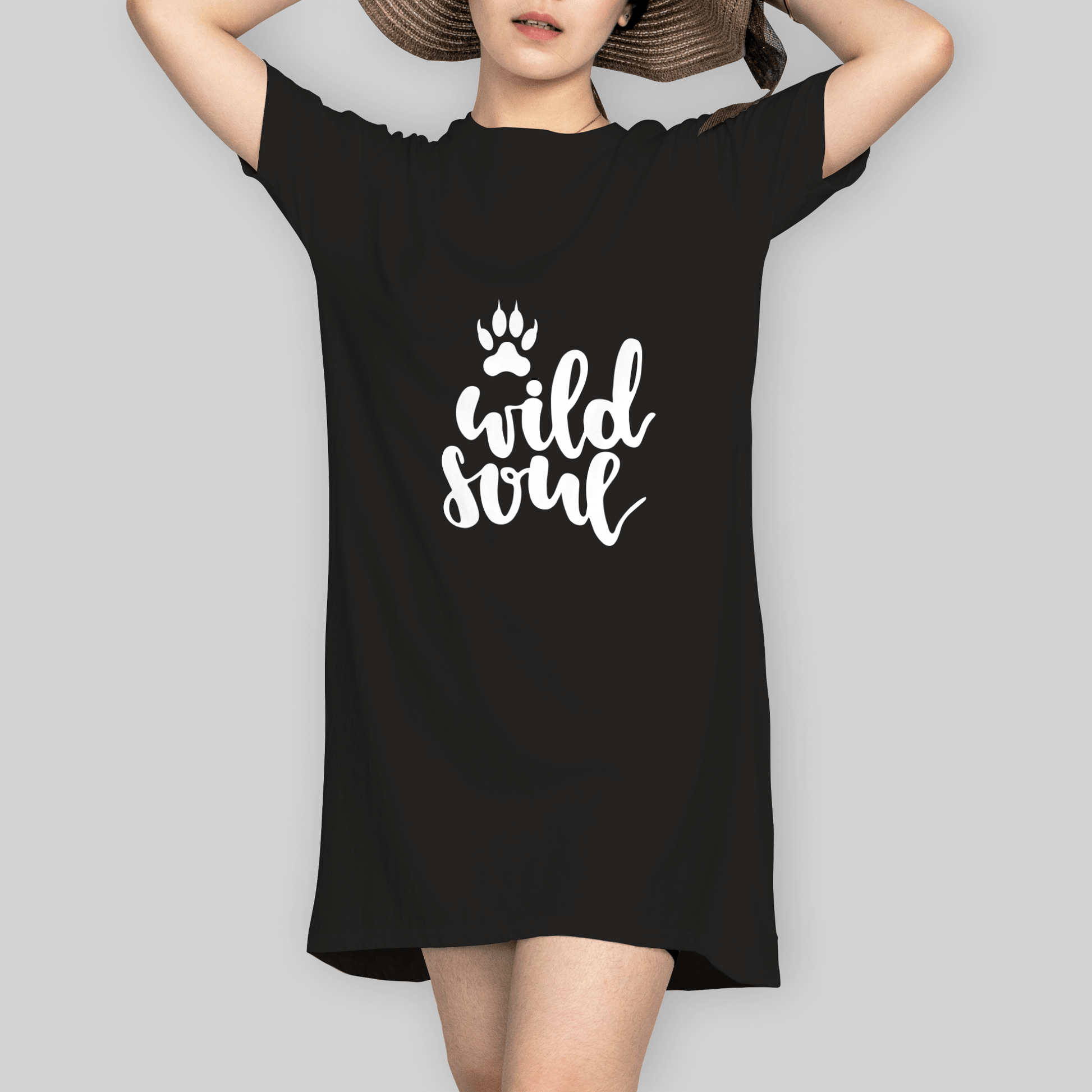 Superr Pets T-Shirt Dress T-Shirt Dress / Black / S Wild Soul | T-Shirt Dress