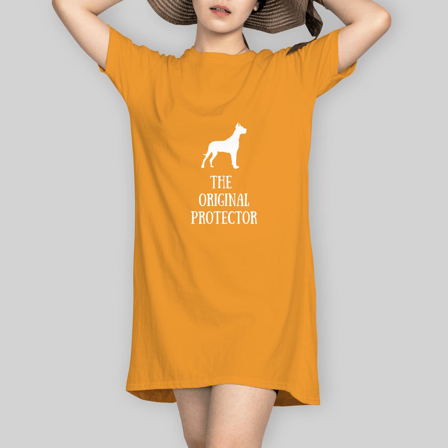 Superr Pets T-Shirt Dress T-Shirt Dress / Golden Yellow / S The Original Protector | T-Shirt Dress