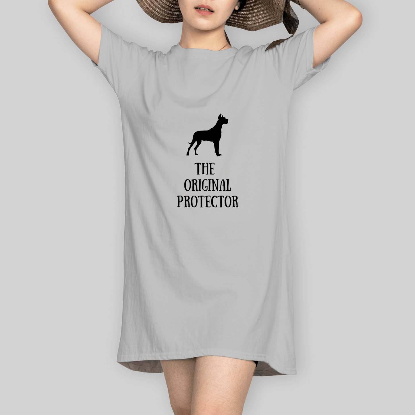 Superr Pets T-Shirt Dress T-Shirt Dress / Grey Melange / S The Original Protector | T-Shirt Dress