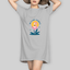 Superr Pets T-Shirt Dress T-Shirt Dress / Grey Melange / S Welcome Summer | T-Shirt Dress