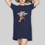 Superr Pets T-Shirt Dress T-Shirt Dress / Navy Blue / S Want Some Tea | T-Shirt Dress