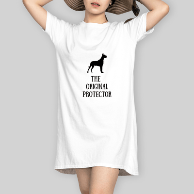 Superr Pets T-Shirt Dress T-Shirt Dress / White / M The Original Protector | T-Shirt Dress