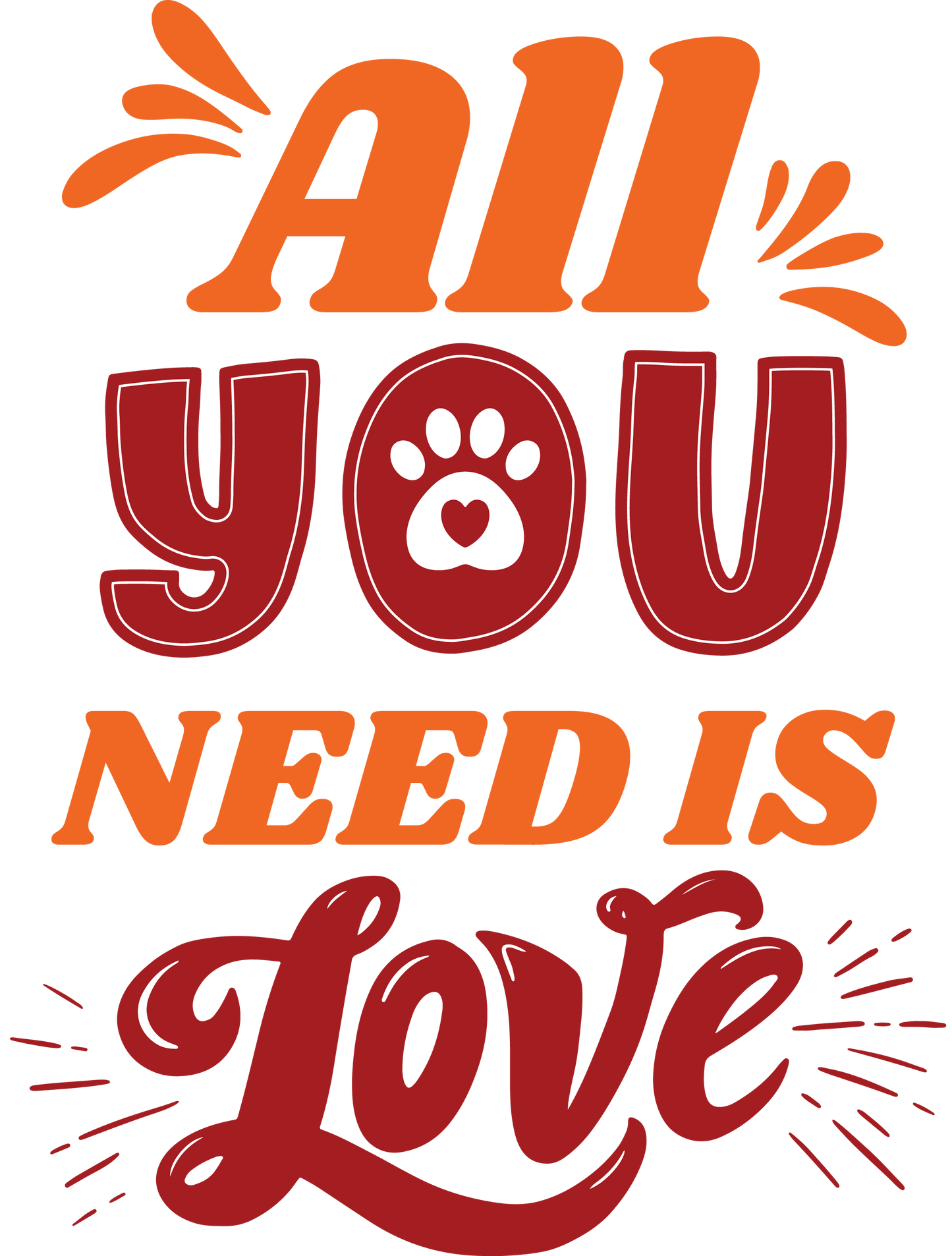 Superr Pets Totebag All You Need Is Love | Canvas Totebag