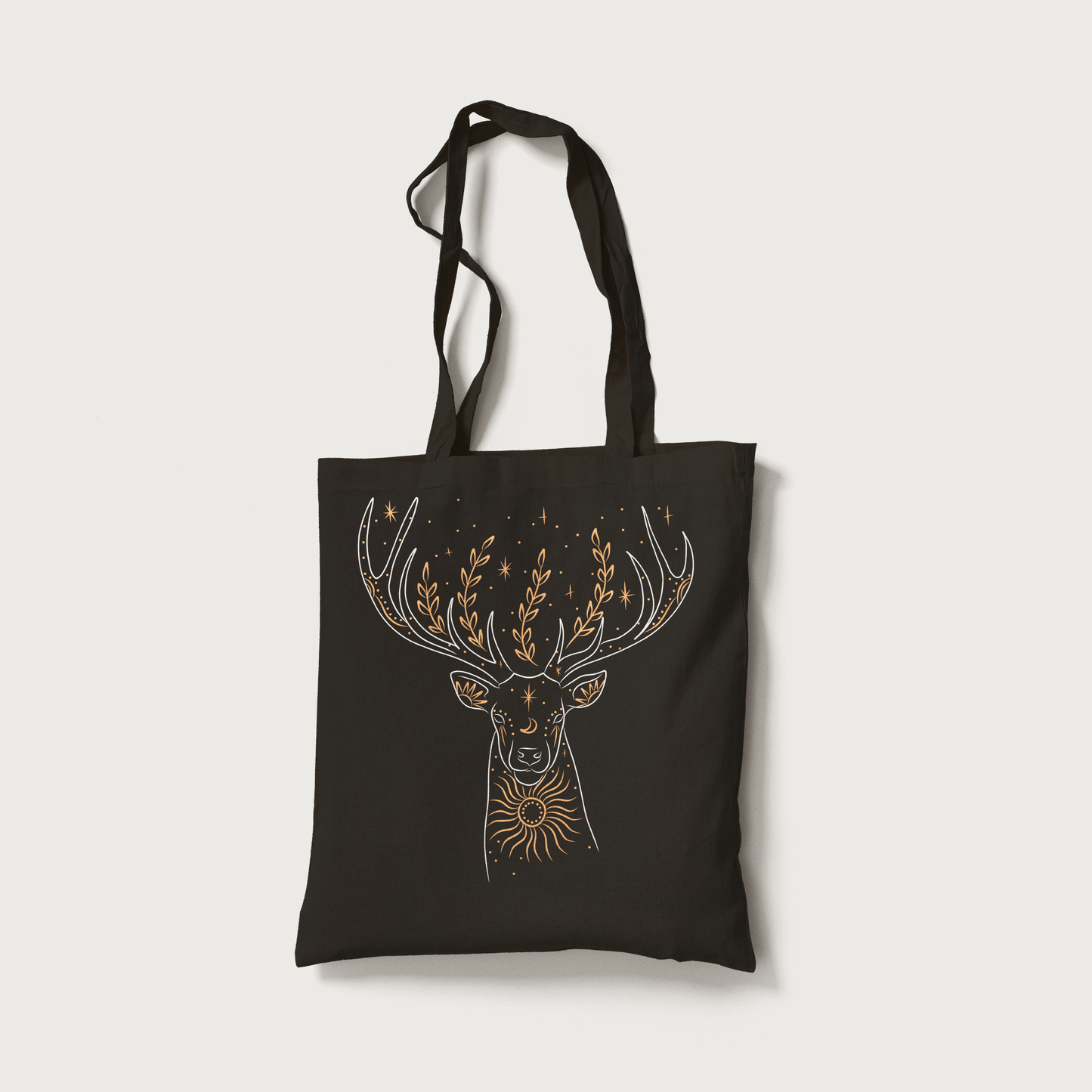 Superr Pets Totebag Black Deer | Canvas Totebag