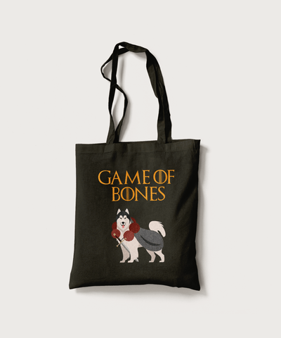 Superr Pets Totebag Black Game Of Bones | Canvas Totebag