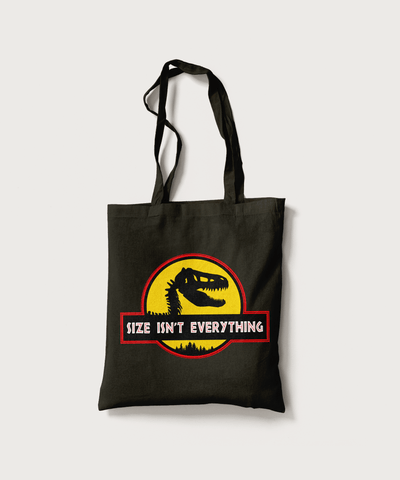 Superr Pets Totebag Black Size Isn't Everything | Canvas Totebag