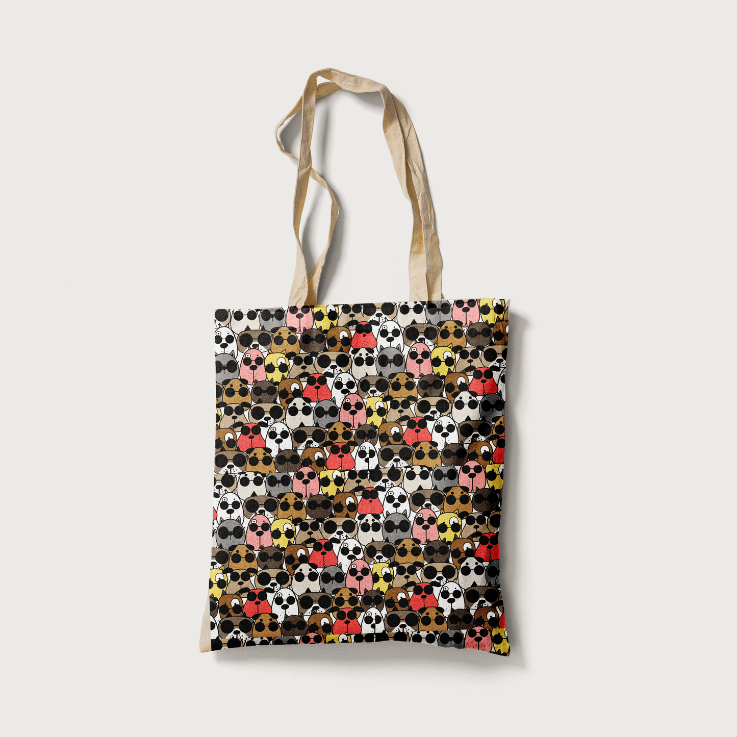 Superr Pets Totebag White Doggo Mashup | Canvas Totebag