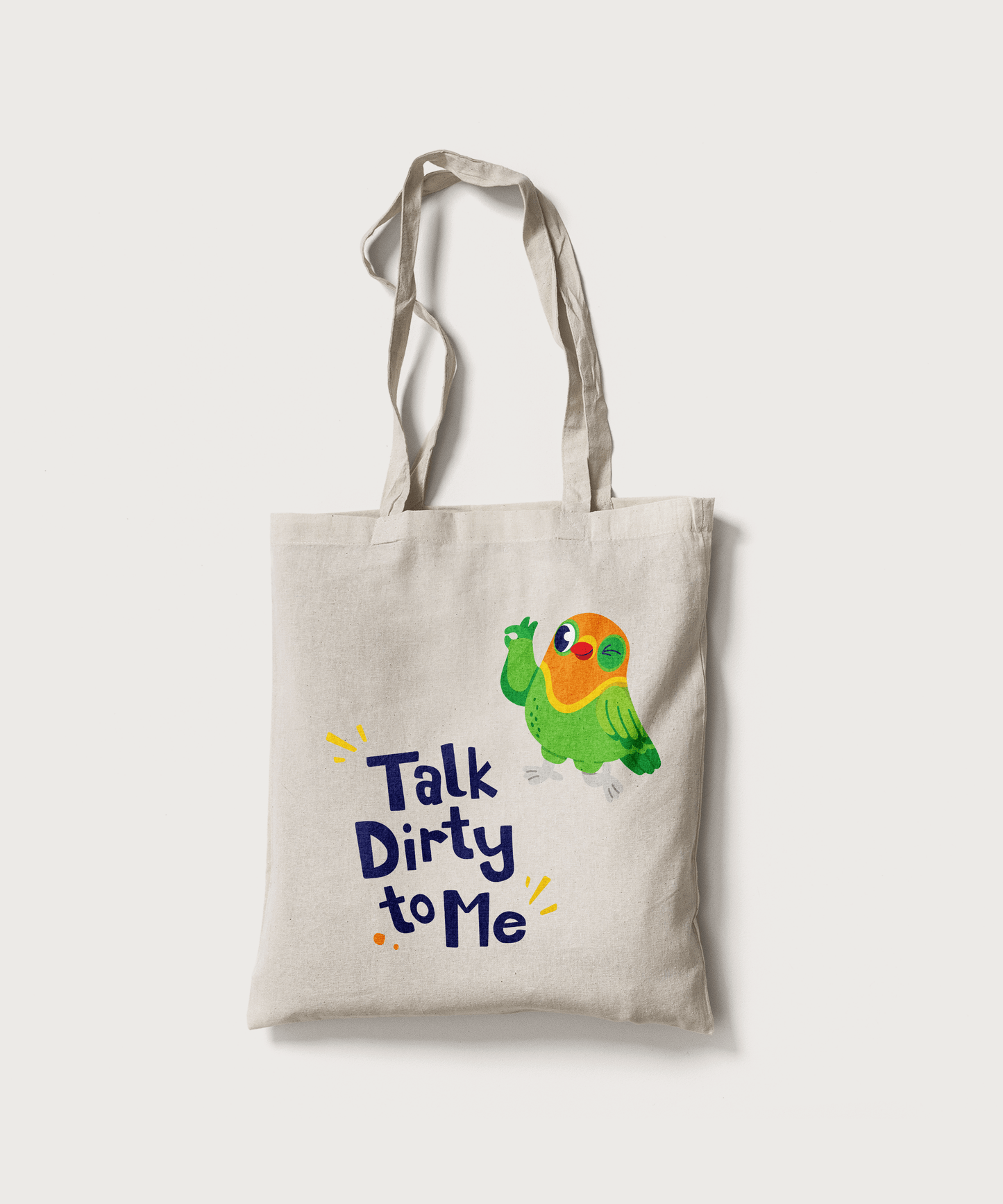 Superr Pets Totebag White Talk Dirty To Me | Canvas Totebag